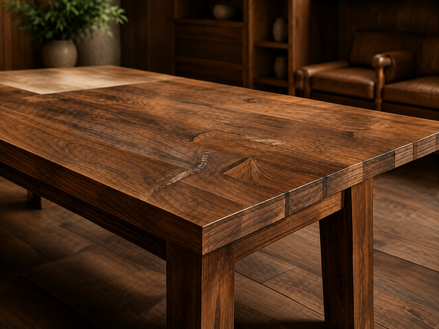 Custom handcrafted wood furniture